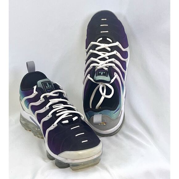 Nike Air VaporMax Plus VM Purple Teal Gradient White Cage Mens Sz 10 924453-101 main image 14